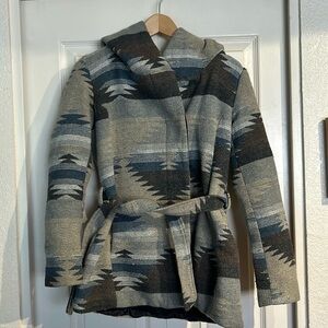 Mossimo Hooded Aztec Design jacket